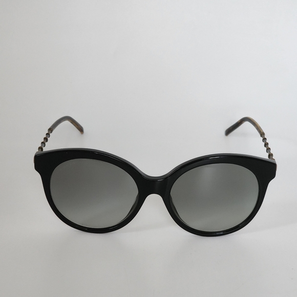 GUCCI Round Cat Eye Women\'s Sunglasses Black/ Antique Cooper